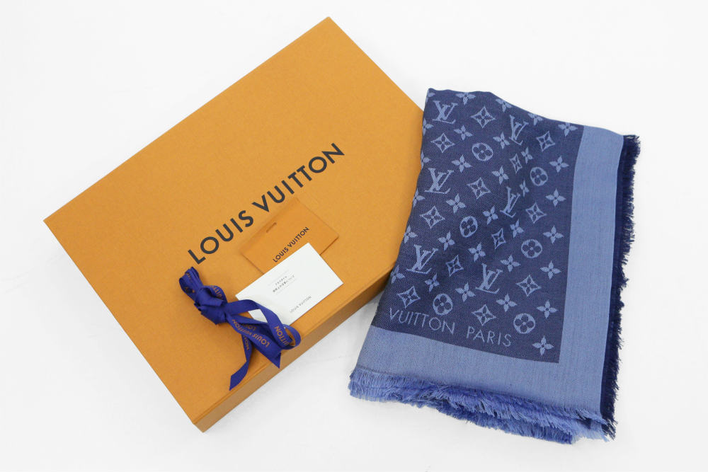 LOUIS VUITTON ルイヴィトン モノグラム ストール イエロー 純正販売