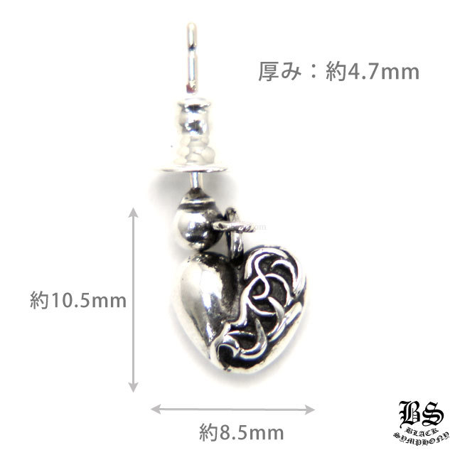 UhonNen様専用 CHROME HEARTS ドロップ ハート ピアス アクセサリー