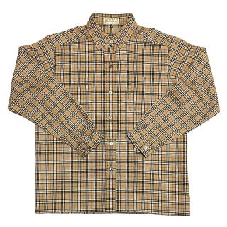 バーバリーブルーレーベル BURBERRY シャツ チェック ネルシャツ 36