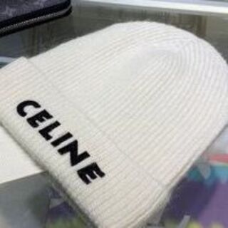 販売人気】celine - CELINE白ウールニット帽の通販 by ガーネット's