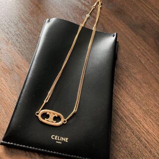 ✨美品✨ CELINE ロングネックレス 馬車 トリオンフ 刻印 66cm