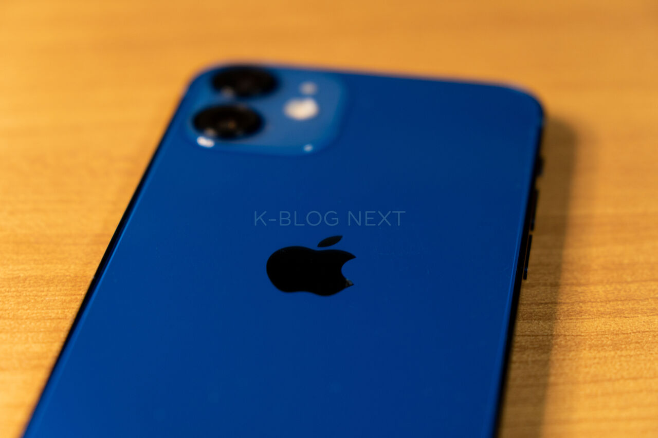 オシャレ iPhone 12 mini ブルー 128 GB Softbank - スマートフォン本体