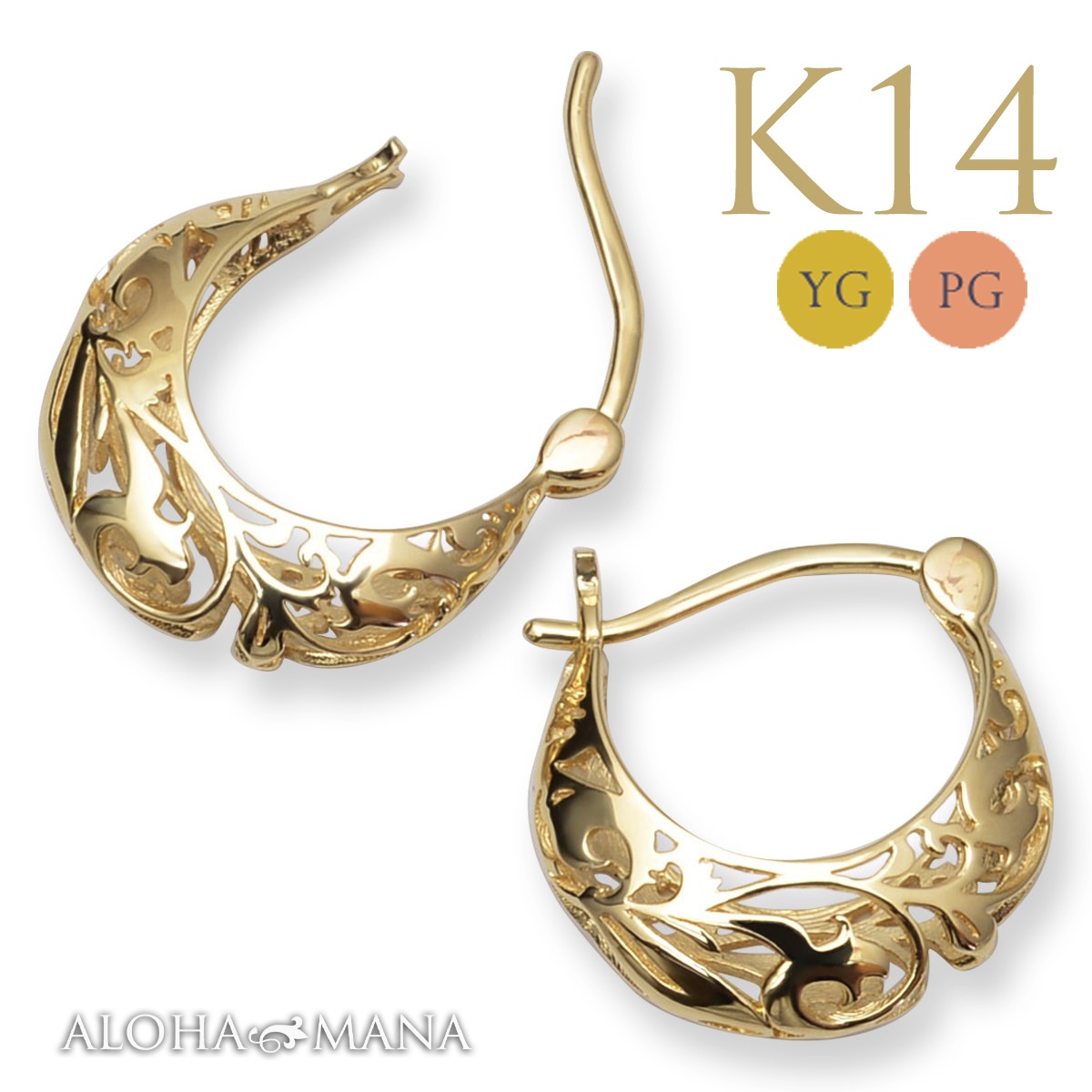 14k/585刻印】美品 ヴィンテージ ピアス 14k 14金ピアス アクセサリー