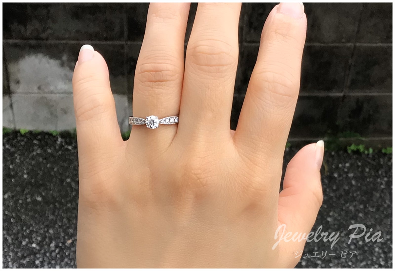 高品質.ダイヤモンドプロポーズ結婚指輪1.0ctプラチナPT 950 38-