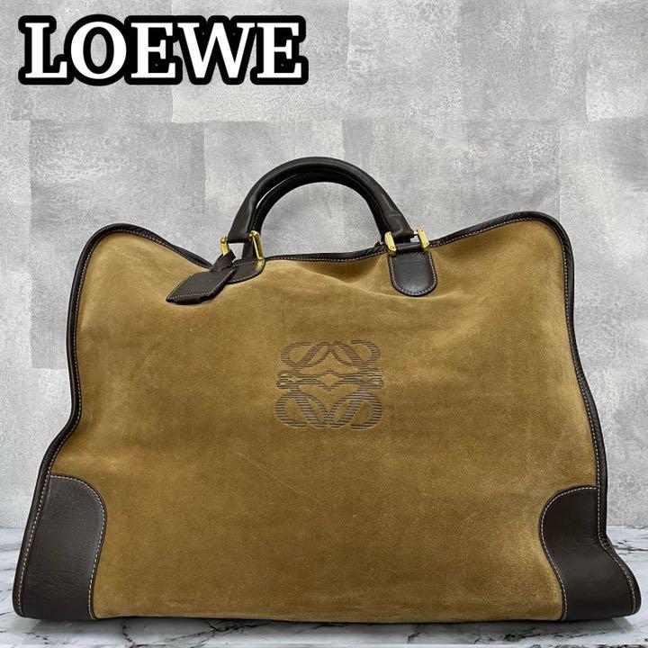 ✨極希少✨LOEWE アマソナ ブラウン アナグラム チャーム レザー 鍵