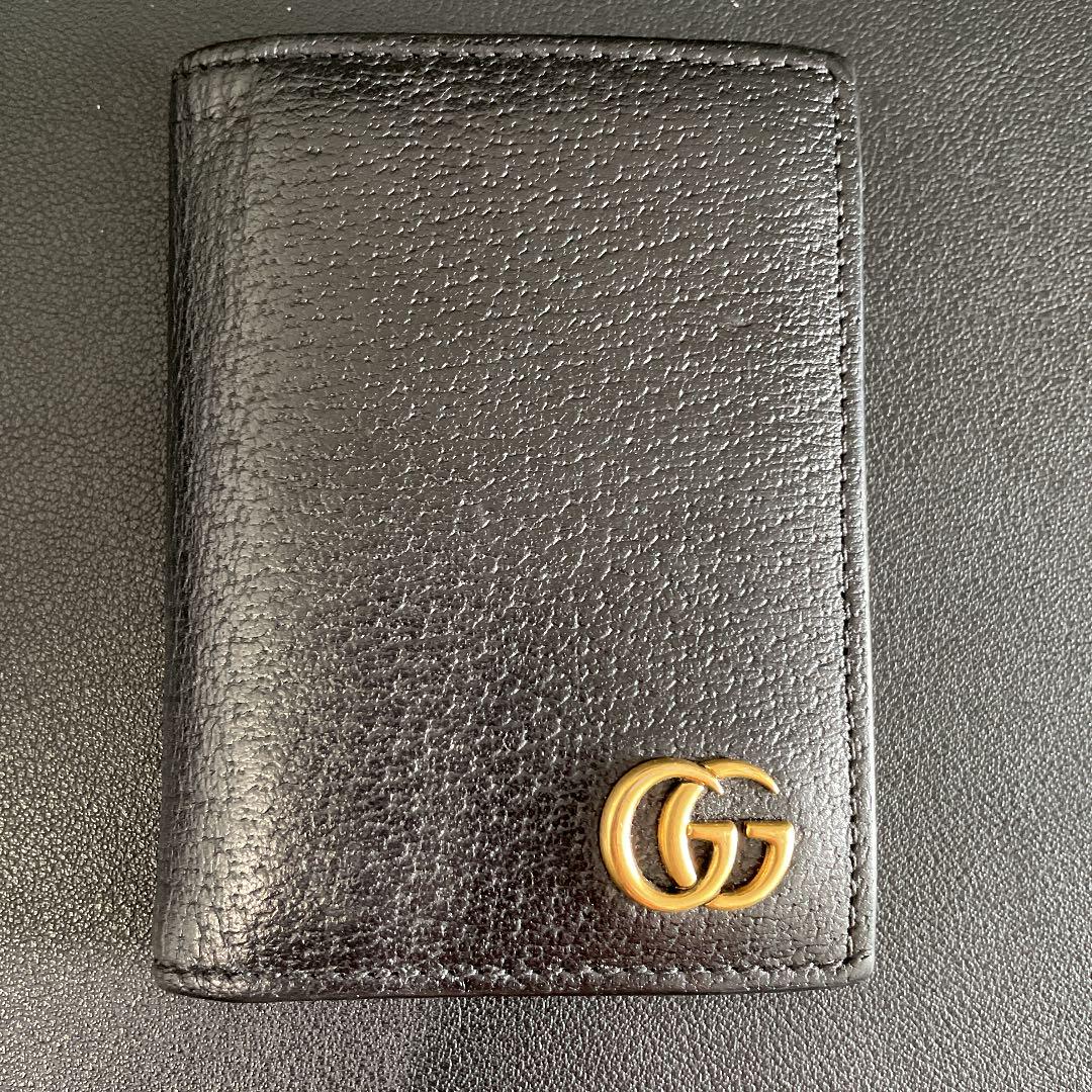 美品】Gucci GGマーモント カードケース 名刺入れ-