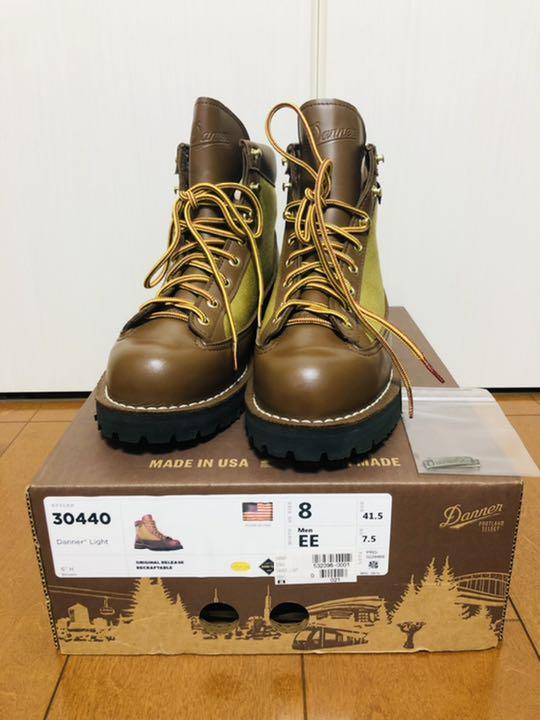 新品 正規DANNER (ダナー) ダナーライト ブーツ Khaki アメリカ