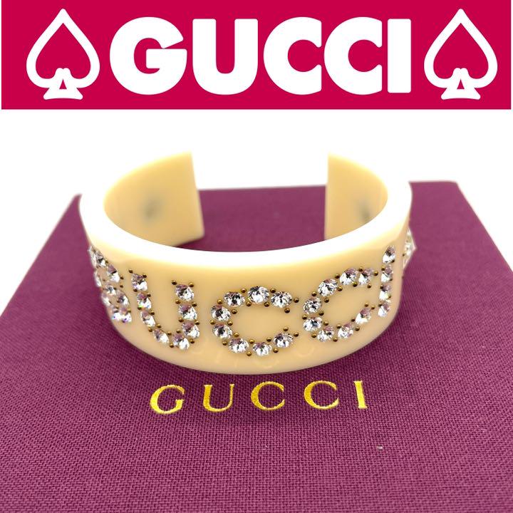 極美品】GUCCI グッチ ブレスレット マーモント GG ラインストーン 燻