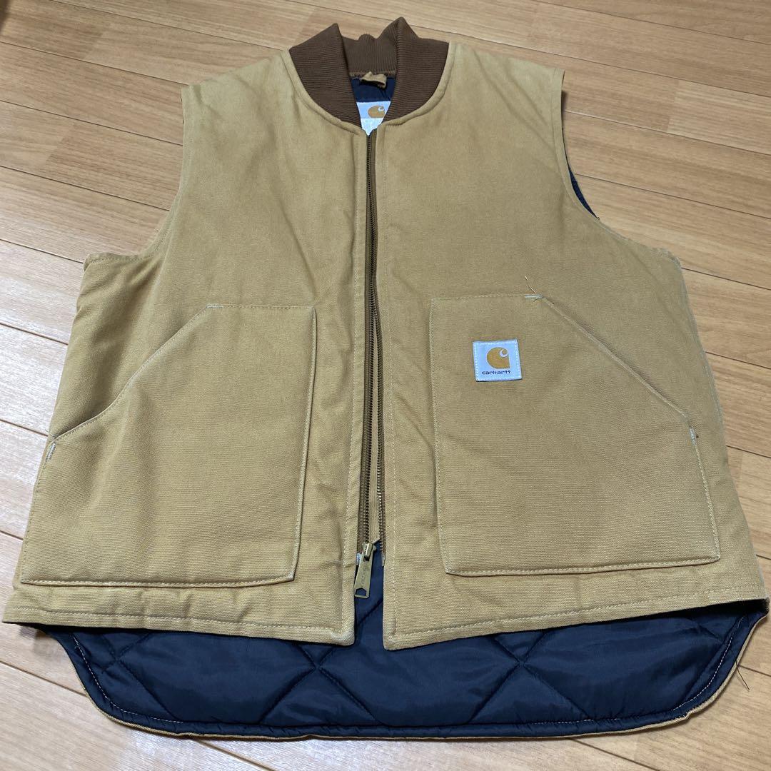 値下げ中 カーハート 新型 ダック ベスト 黒 L Carhartt トップス