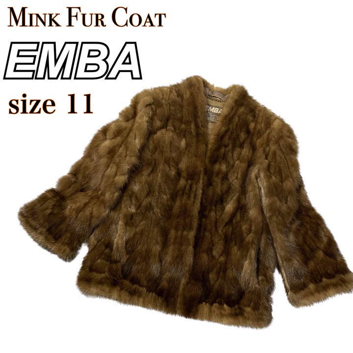 ❤大阪特売❤ S-22 EMBA 襟付き ミンク ビッグショール acsenda.com
