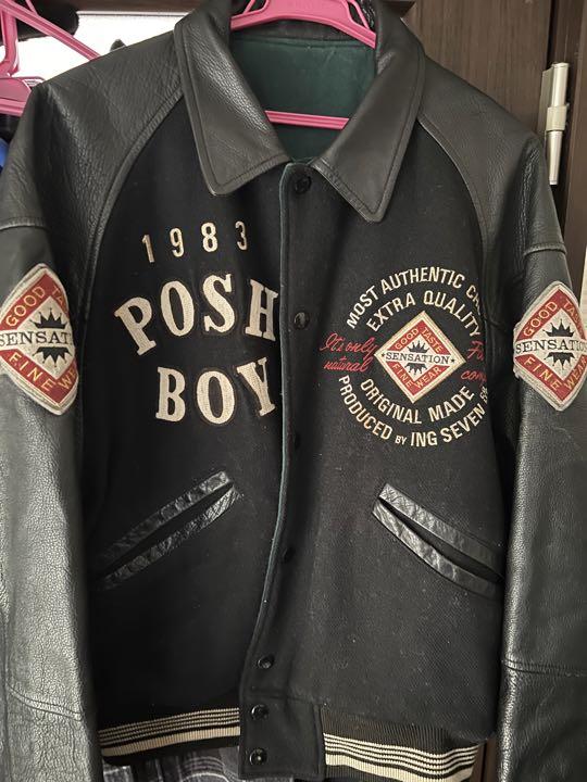 期間限定開催！ ヴィンテージ 牛革 当時物 POSHBOY スタジャン POSH