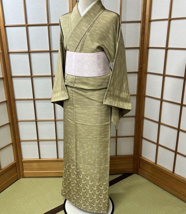 国外直営店 値下げ❗️未使用品 作家物 しつけ付き 付け下げ 薄い