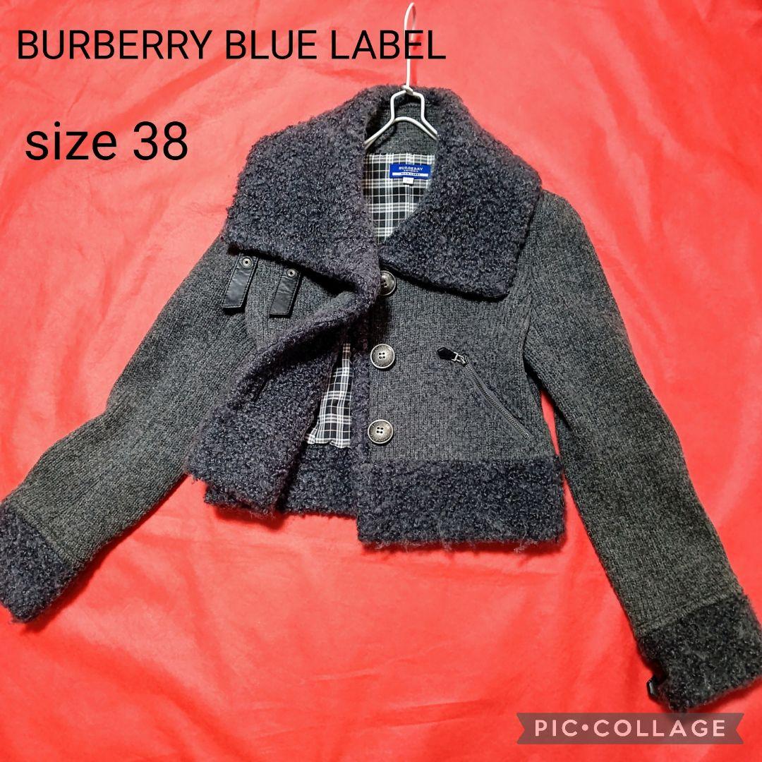 美品】BURBERRY BLUE LABEL ライダースジャケットドット 総柄