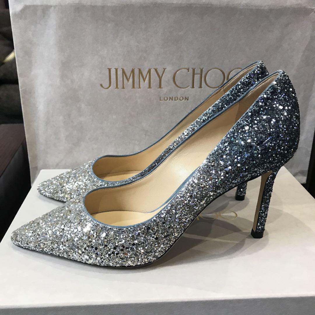 極美品 Jimmy Choo ジミーチュウ Romy 85 ヌード パンプス 靴