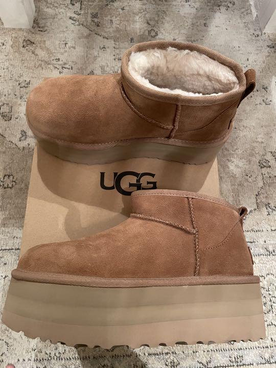 UGG 25cm クラシック ウルトラミニ プラットフォーム 厚底-