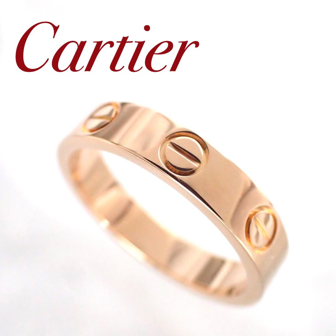 カルティエ Cartier K18PG ミニラブリング 47号 ピンクゴールド