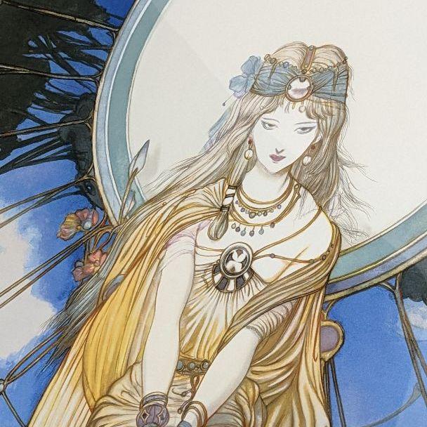 人気商品は 天野喜孝 薔薇姫 アールビバン ジクレ フレスコ画 絵画