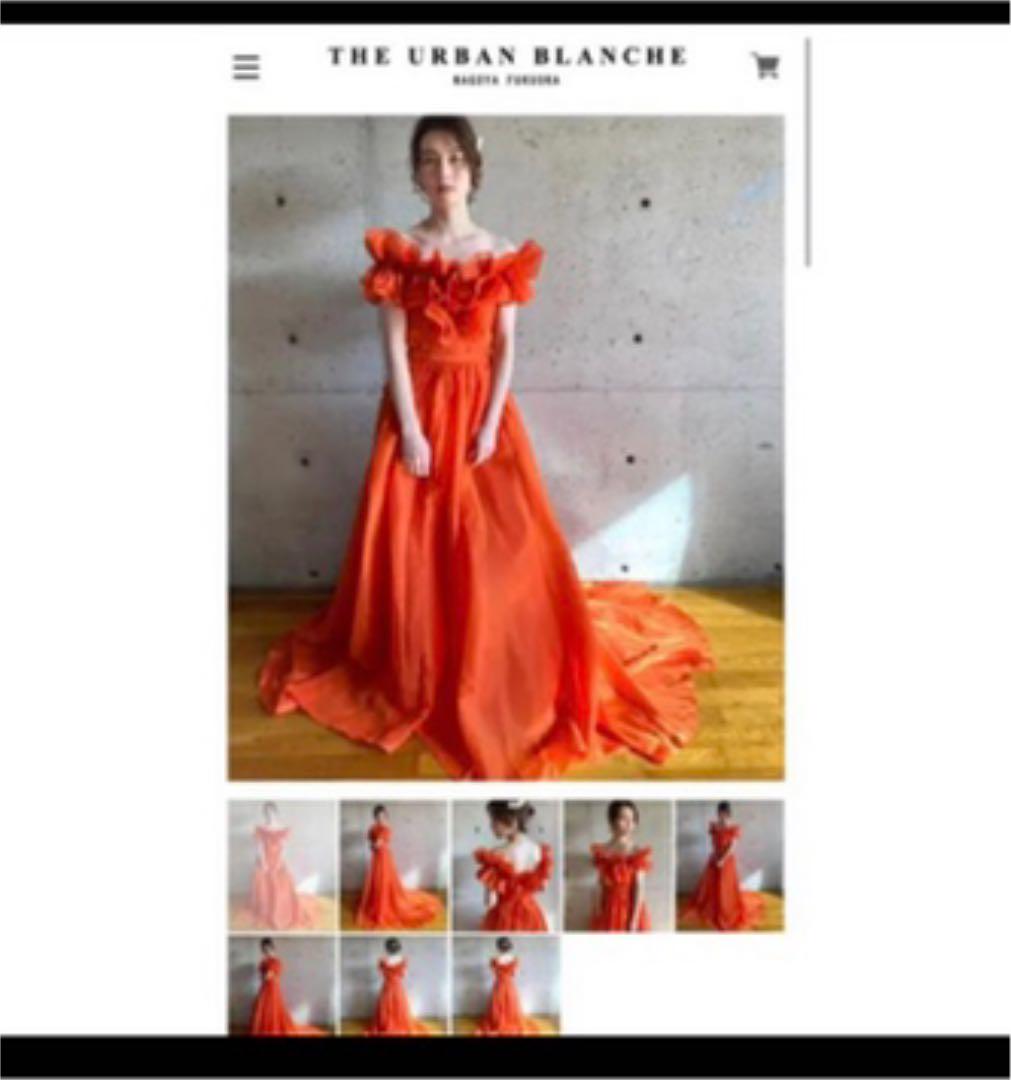 THE URBAN BLANCHE 】ビタミンカラードレス オレンジ Sサイズ 