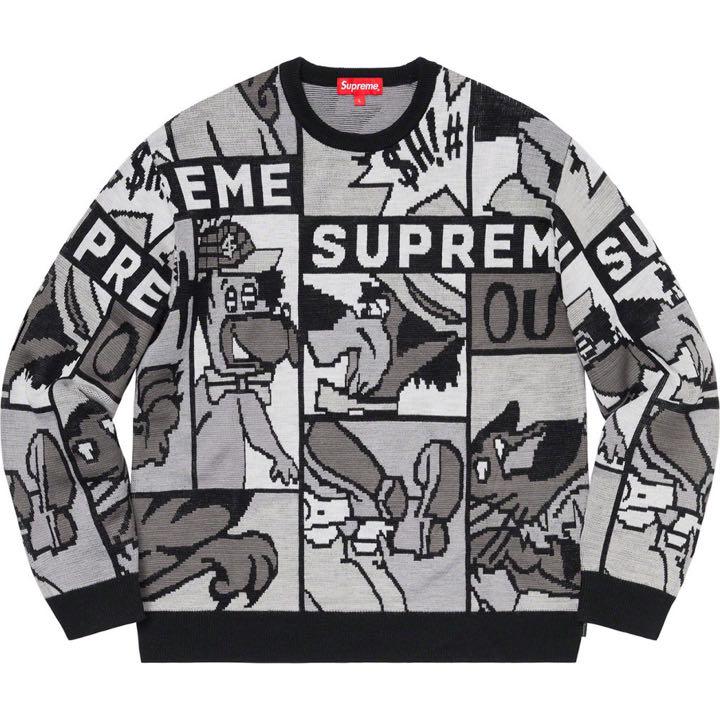 supreme sweater Knit セーター ニット cartoon トップス ニット