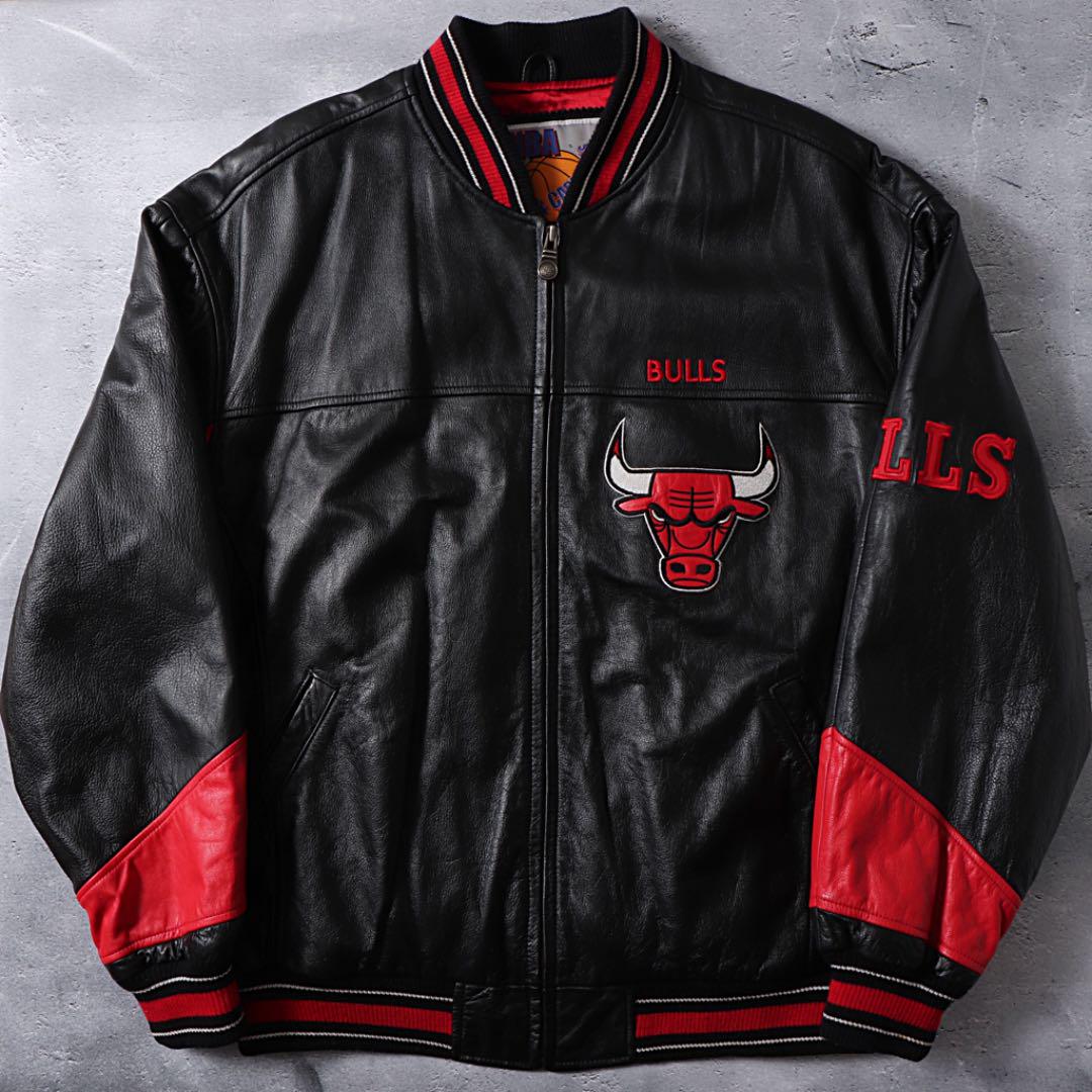 ファッション 少し美品 Chicago Bulls シカゴブルズ NBA レザー