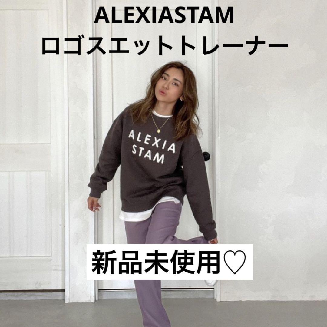 クーポン安い ALEXIASTAM フロントロゴスウェットプルオーバー