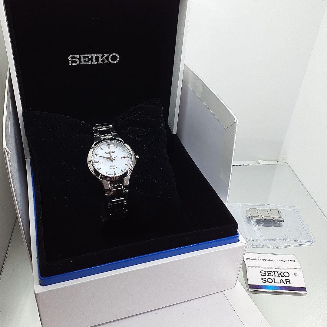 セイコー/SEIKO 豪華ダイヤモンド☆ソーラー スクエア レディース時計