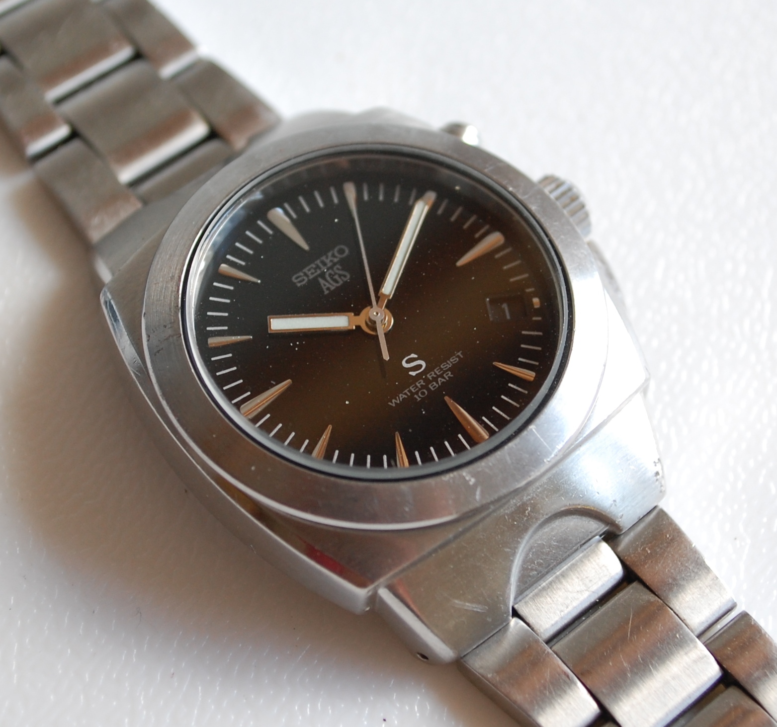 希少品・二次電池交換済】セイコー SEIKO AGS 5M42-0E50 有名な